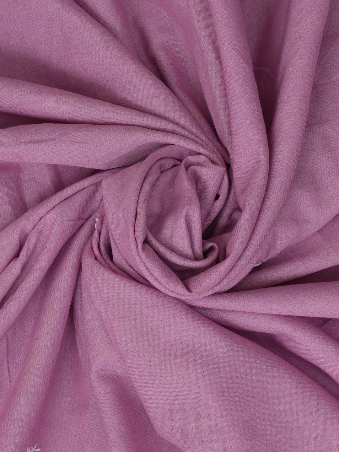 Ada Hand Embroidered Deep Mauve Cotton Lucknowi Chikankari Dupatta 01A421732