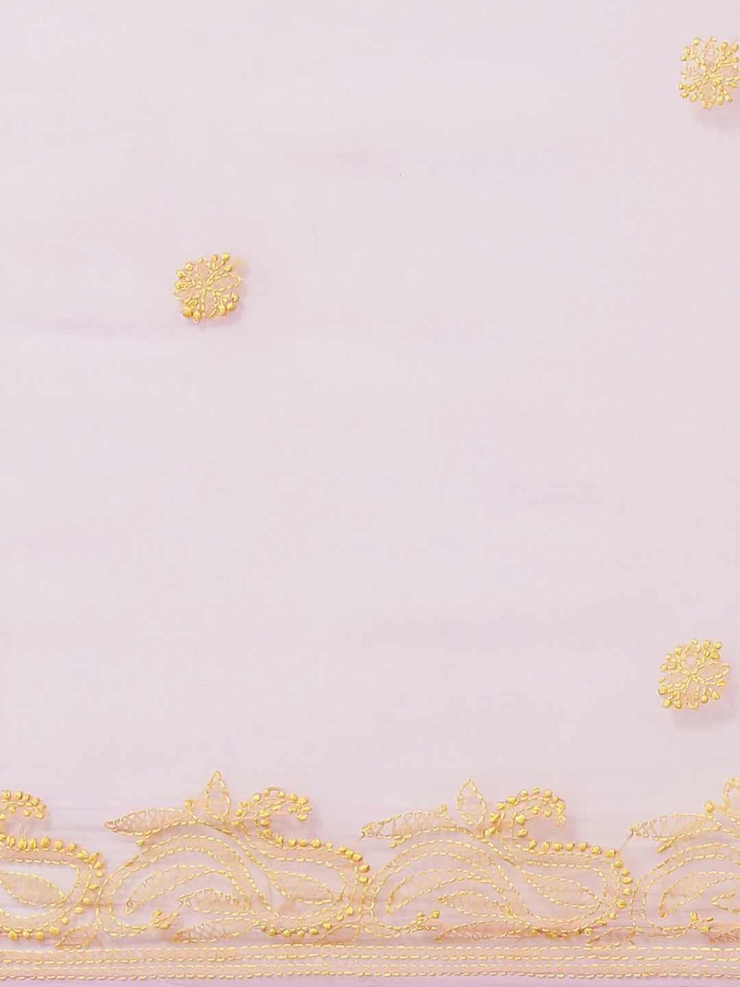 Ada Hand Embroidered Mauve Georgette Lucknowi Chikankari Saree With Blouse A311194