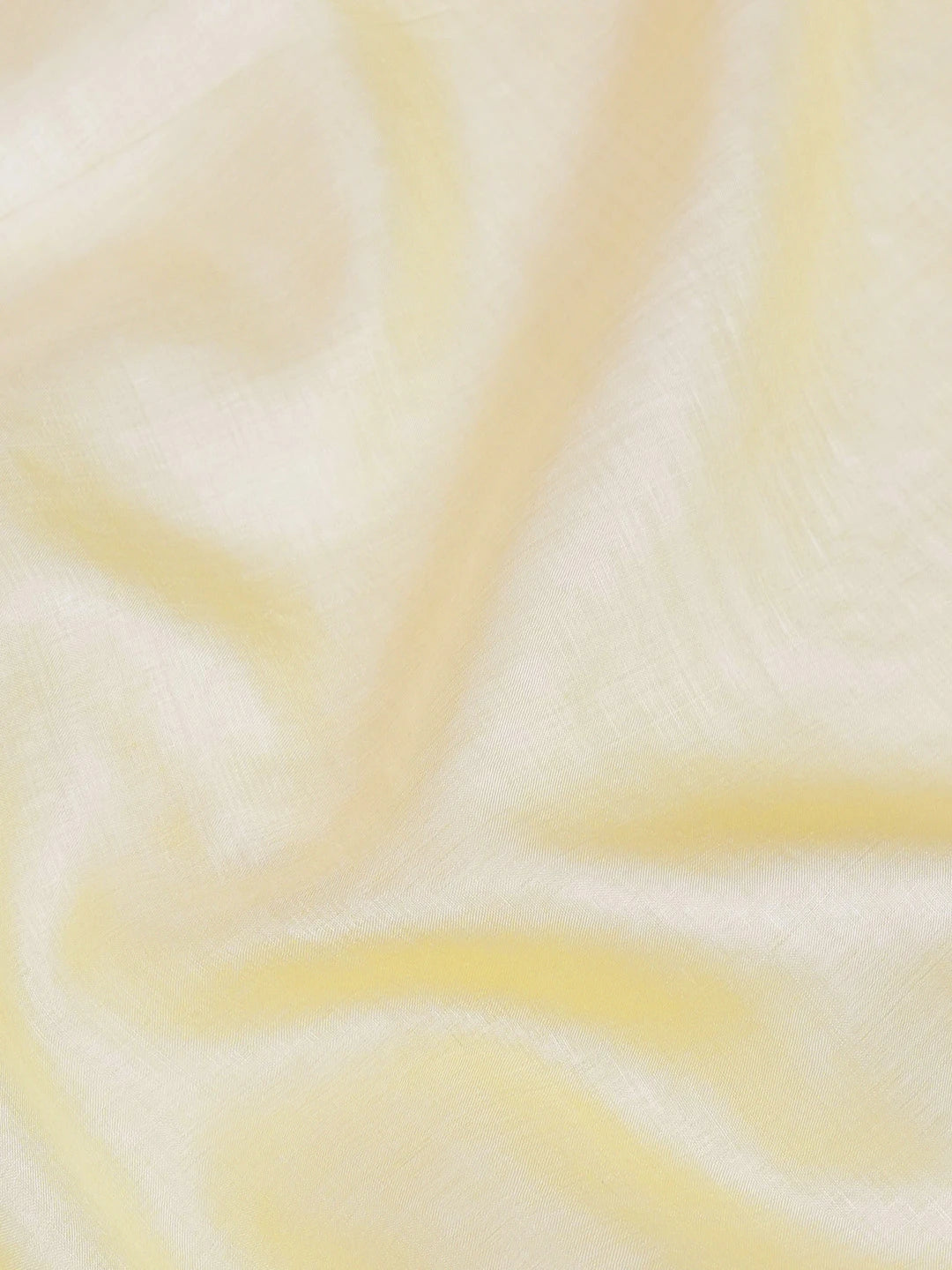 Ada Hand Embroidered Lemon Silk Lucknowi Chikankari Men's Kurta Piece 01A627030