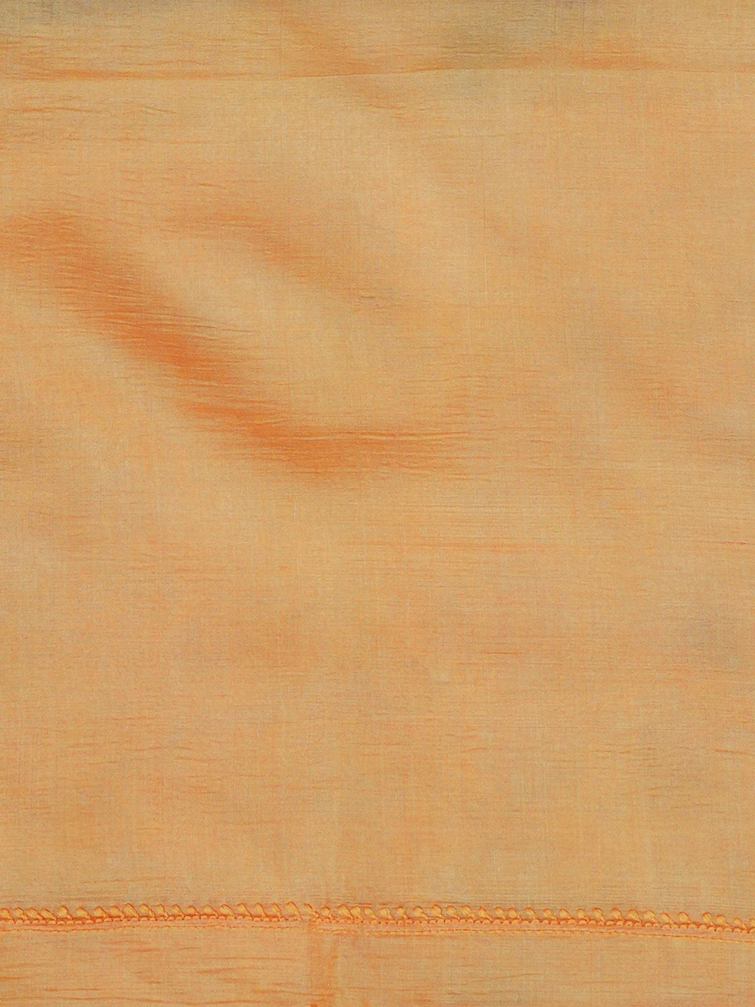 Ada Hand Embroidered Tangerine Silk Lucknowi Chikankari Men's Kurta Piece 01A627028