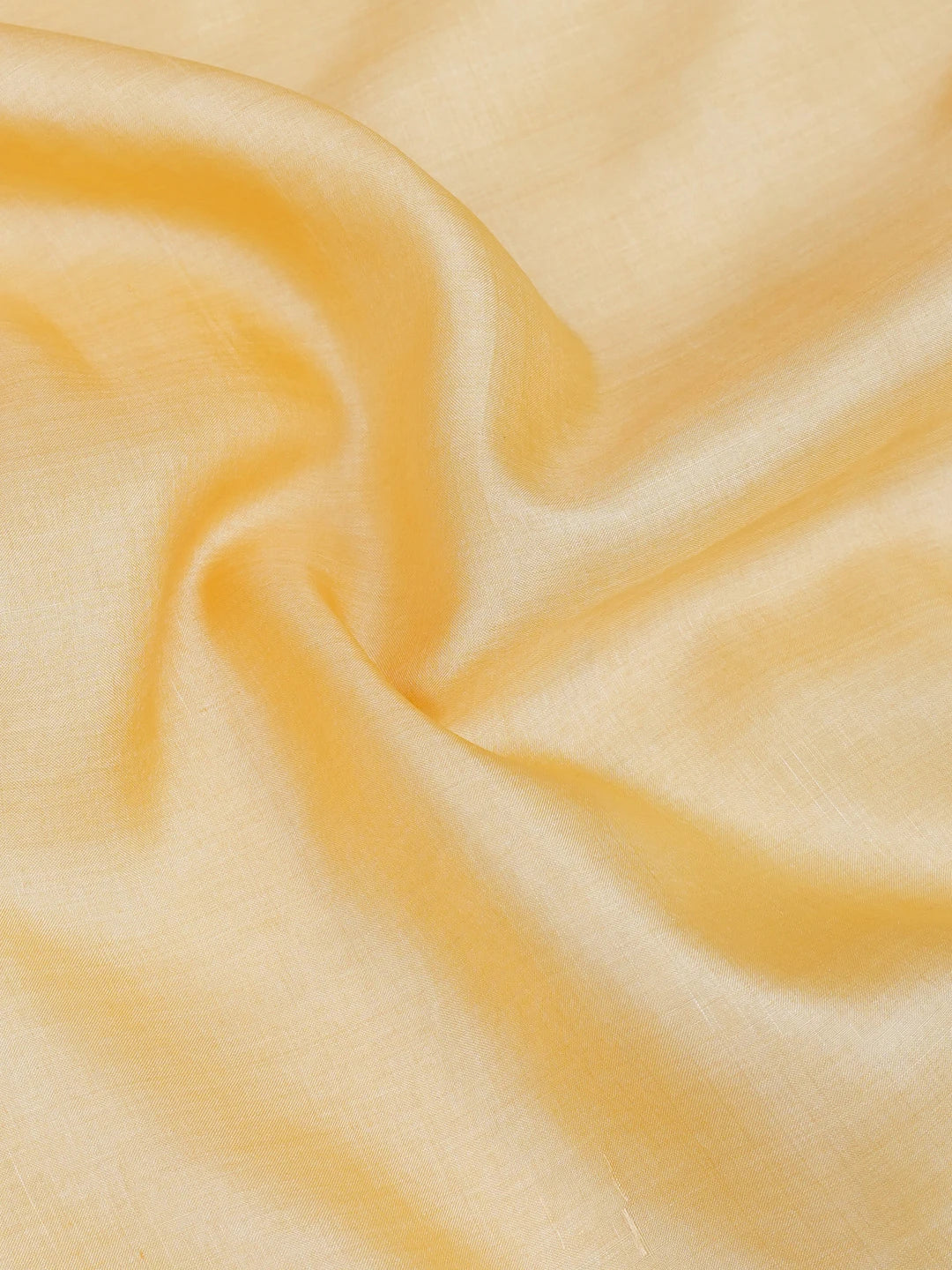 Ada Hand Embroidered Yellow Silk Lucknowi Chikankari Men's Kurta Piece 01A627027