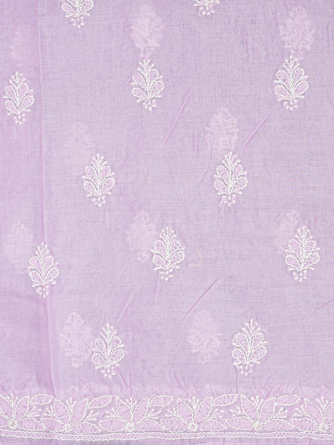 Ada Hand Embroidered Lavender Cotton Lucknowi Chikankari Unstitched Suit Piece A211352