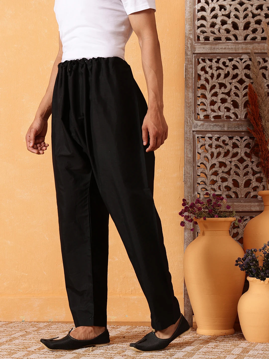 Ada Black Cotton Men's Lower A611175