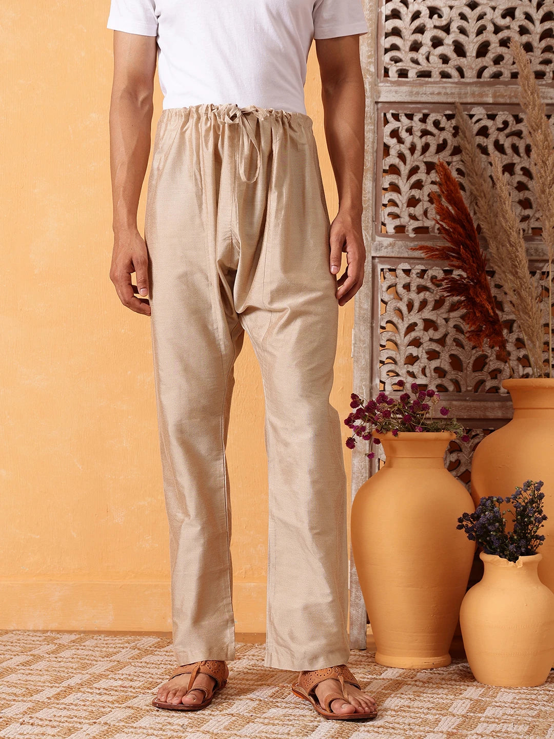 Ada Fawn Silk Men's Lower with Dori A611168