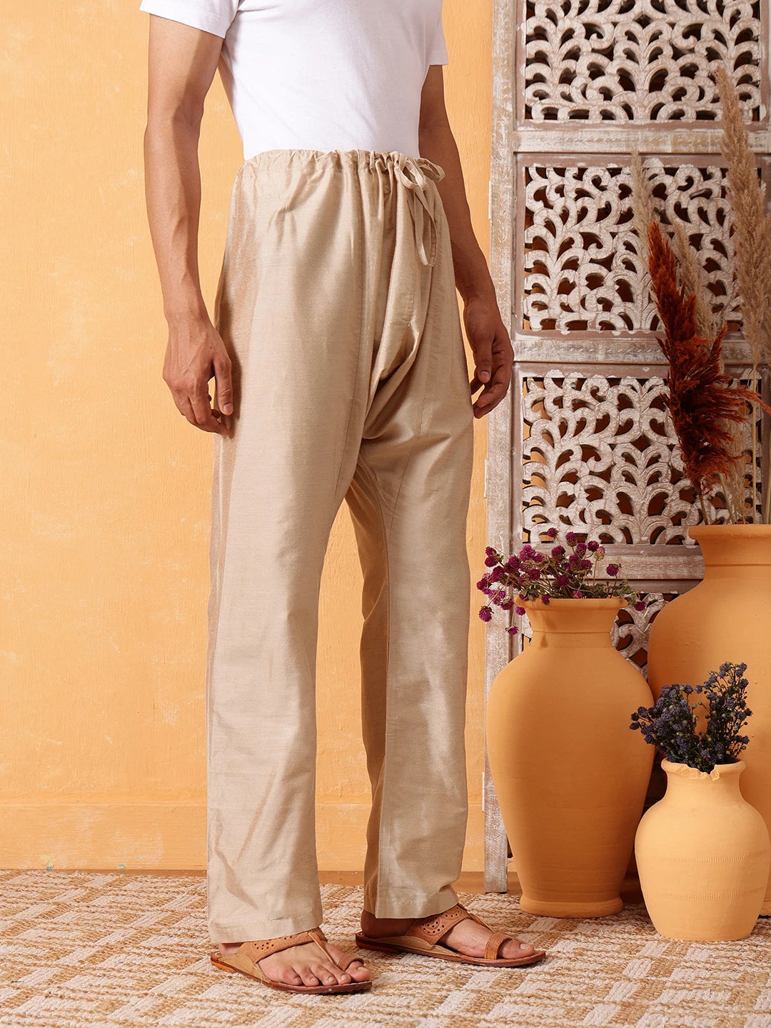 Ada Fawn Silk Men's Lower with Dori A611168