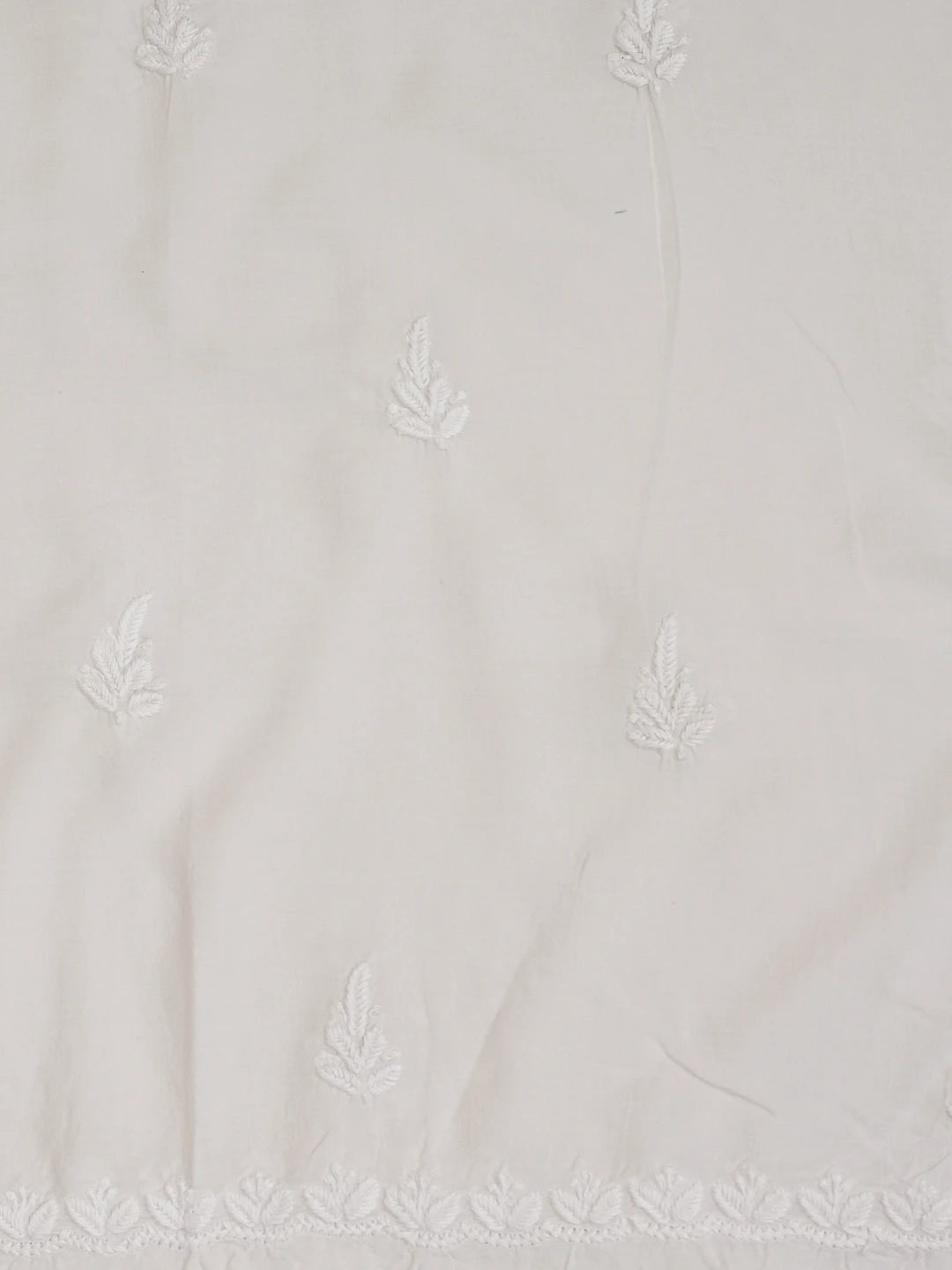 Ada Hand Embroidered Powder Pink Modal Lucknowi Chikankari Unstitched Kurta Piece 01A638736