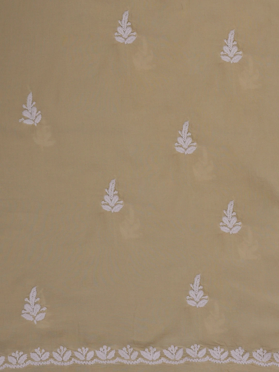 Ada Hand Embroidered Fawn Modal Lucknowi Chikankari Unstitched Kurta Piece 01A638719