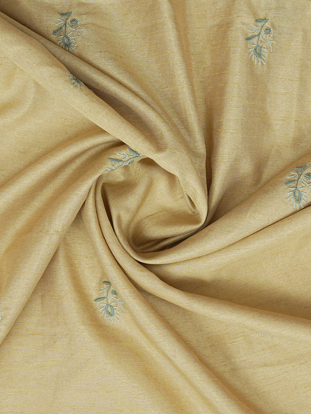 Ada Hand Embroidered Fawn Silk Lucknowi Chikankari Dupatta 01A218064