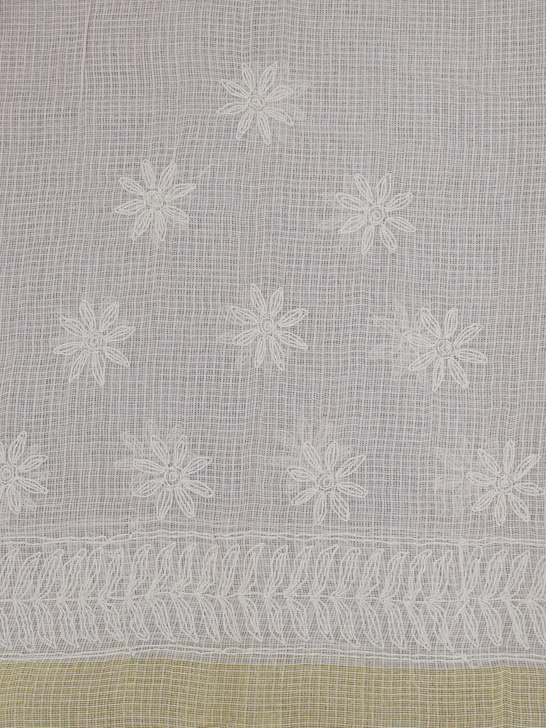 Ada Hand Embroidered Light Pink Kota Lucknowi Chikankari Saree With Blouse 01A635965