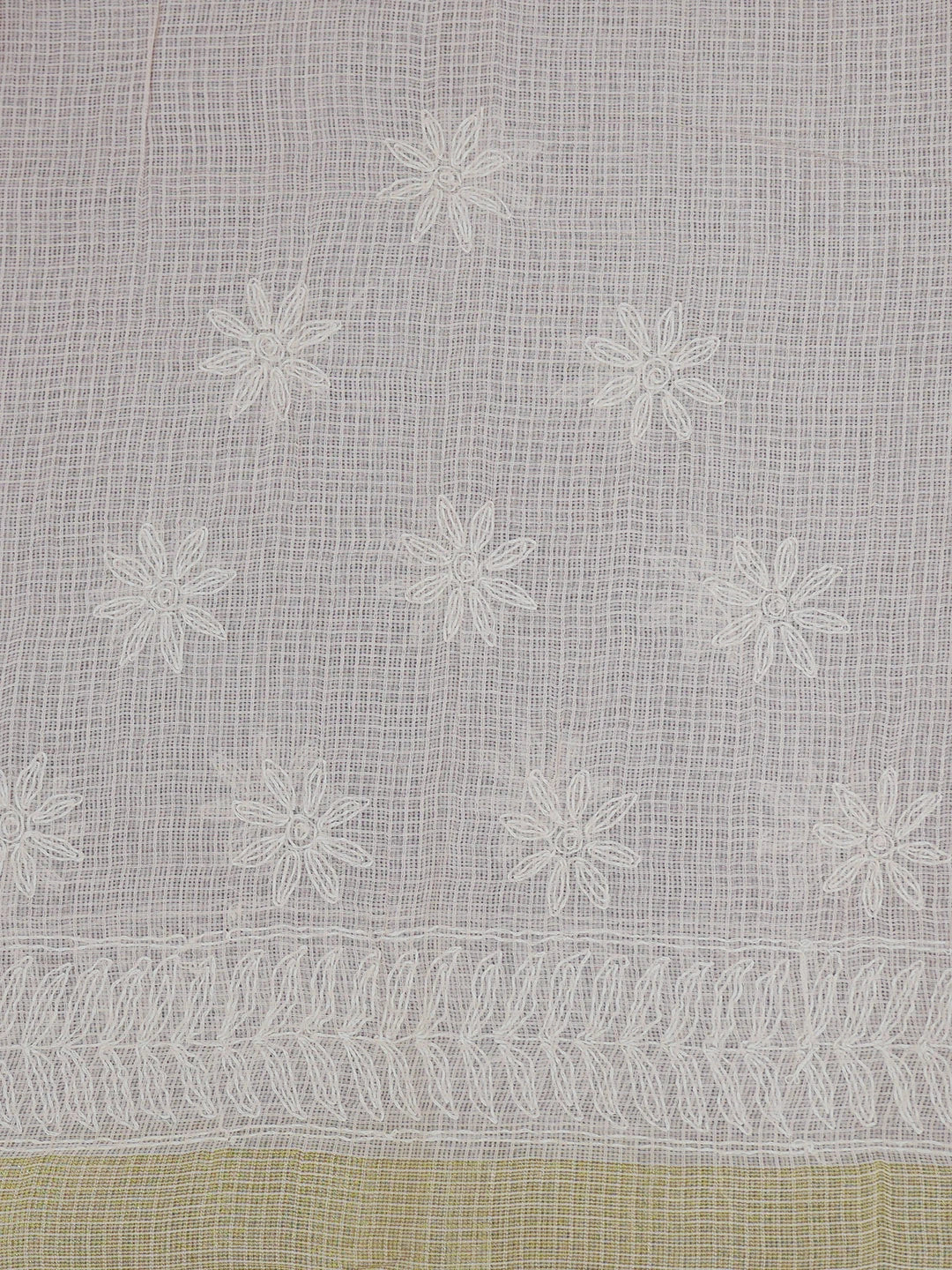 Ada Hand Embroidered Light Pink Kota Lucknowi Chikankari Saree With Blouse 01A635965