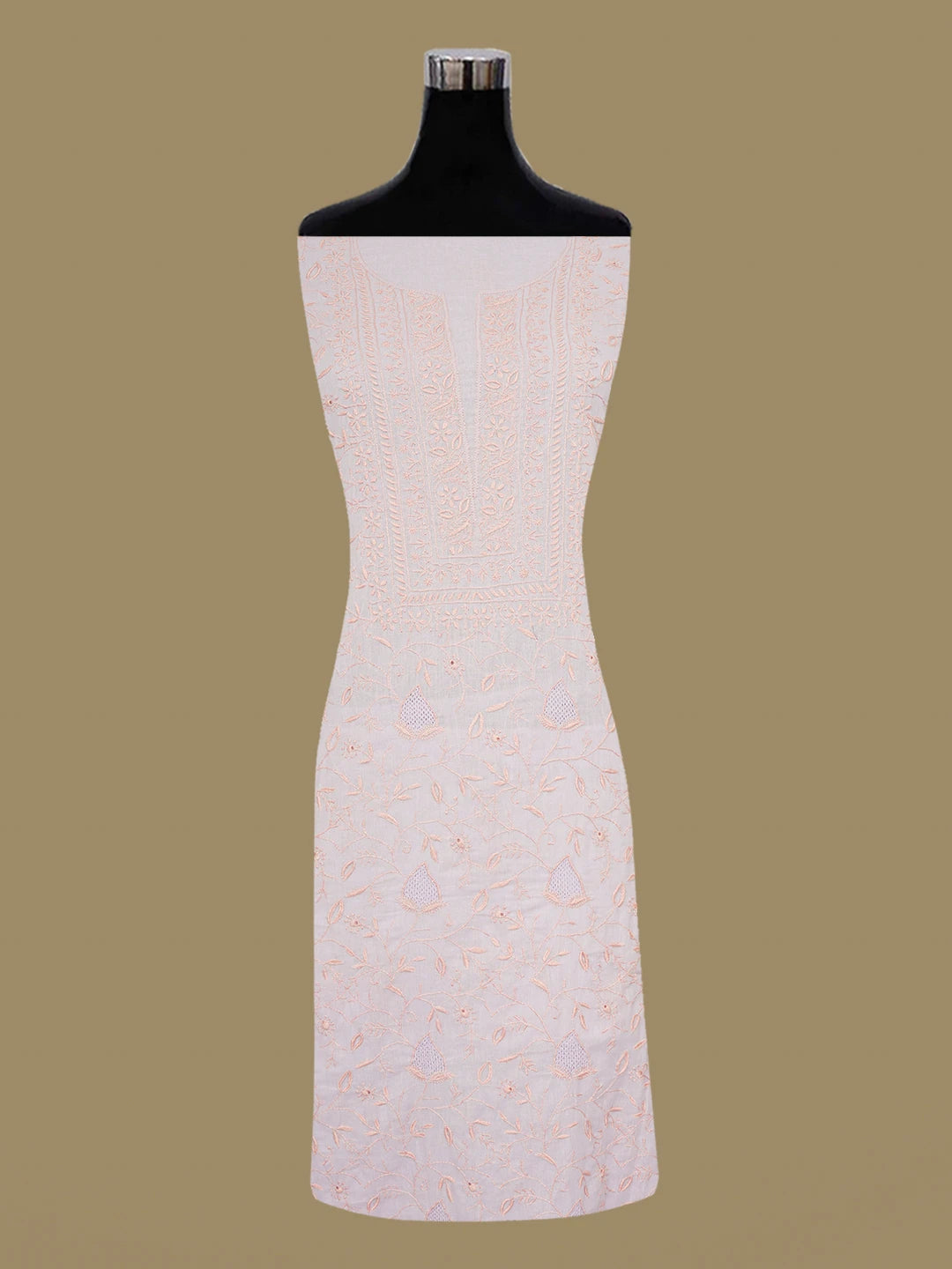 Ada Hand Embroidered Opera Mauve Cotton Lucknowi Chikankari Unstitched Suit Piece 01A359723
