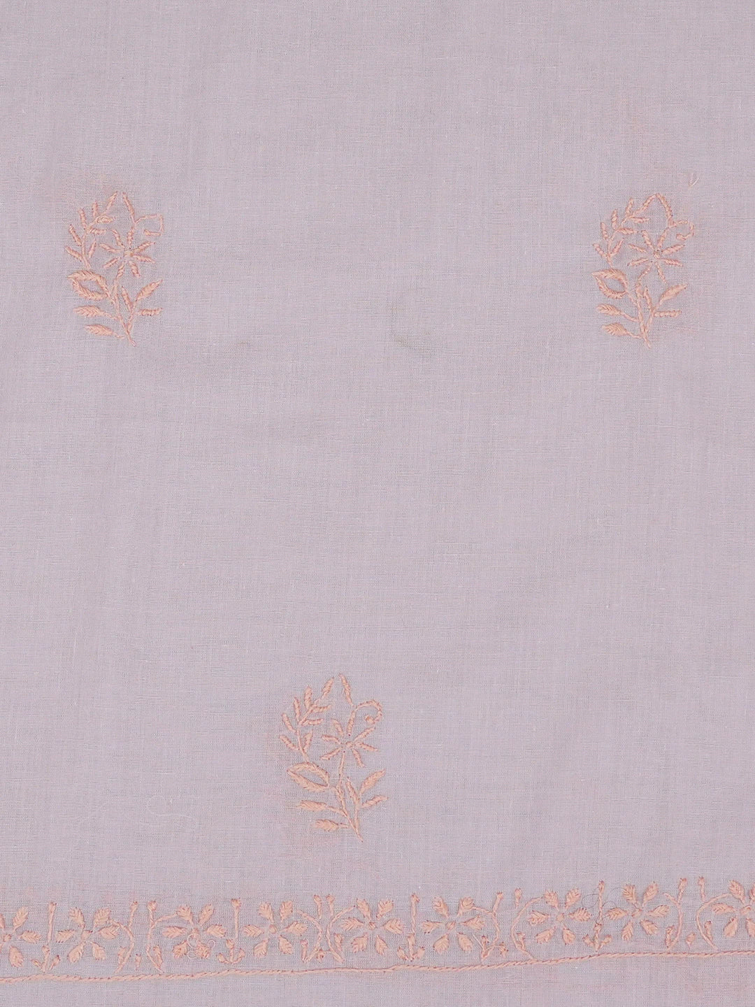 Ada Hand Embroidered Opera Mauve Cotton Lucknowi Chikankari Unstitched Suit Piece 01A359723
