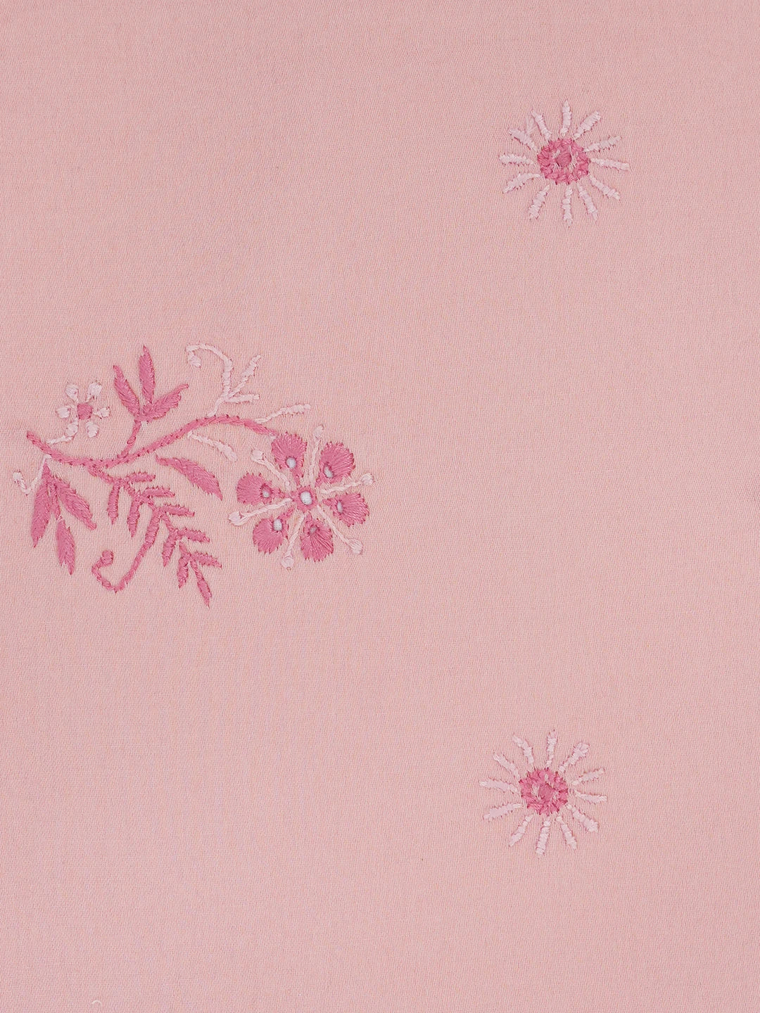 Ada Hand Embroidered Peach Pink Lucknowi Chikankari Dining Table Placemat 01A472574