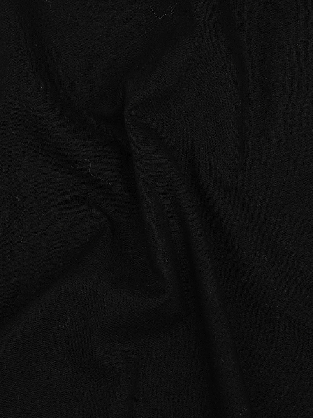 Ada Hand Embroidered Black Cotton Lucknowi Chikankari Unstitched Men's Kurta Piece 01A651945