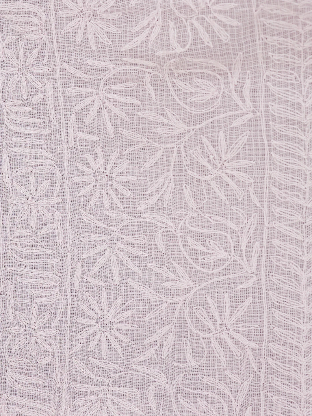 Ada Hand Embroidered Carnation Pink Kota Lucknowi Chikankari Saree With Blouse 01A525469