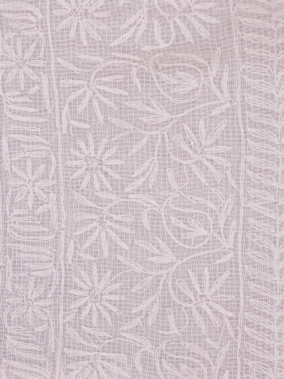 Ada Hand Embroidered Carnation Pink Kota Lucknowi Chikankari Saree With Blouse 01A525469