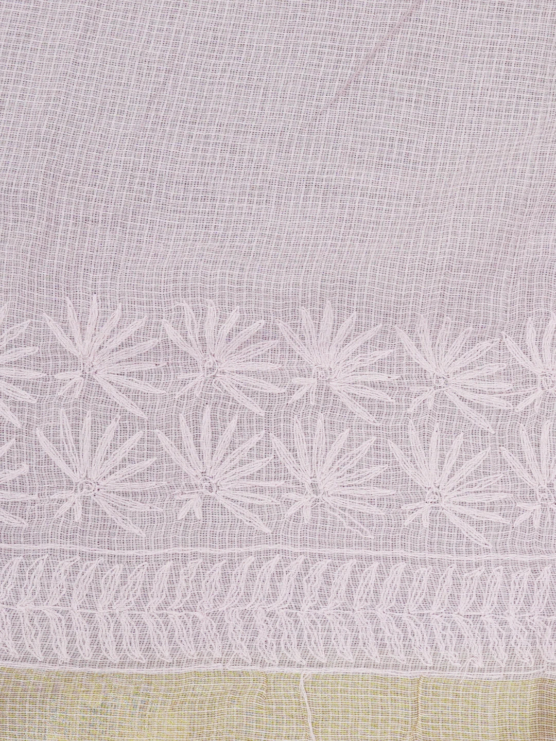 Ada Hand Embroidered Carnation Pink Kota Lucknowi Chikankari Saree With Blouse 01A525469