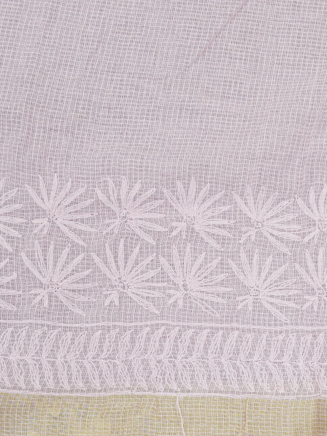 Ada Hand Embroidered Carnation Pink Kota Lucknowi Chikankari Saree With Blouse 01A525469