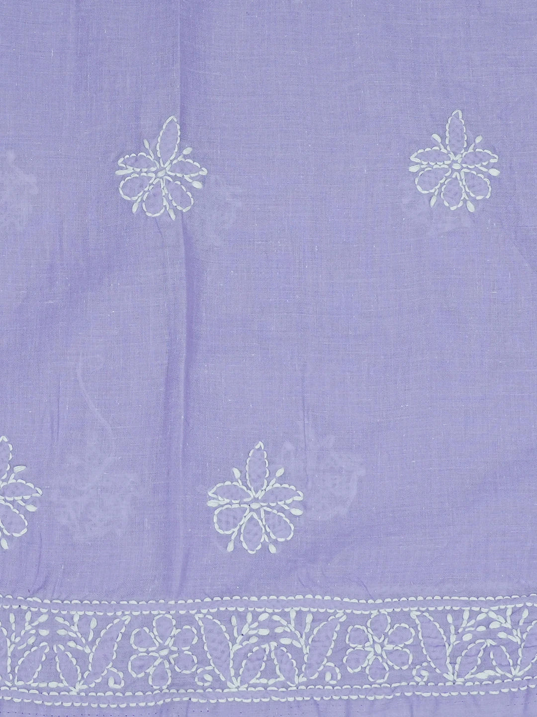 Ada Hand Embroidered Mauve Cotton Lucknowi Chikankari Unstitched Suit Piece 01A657305