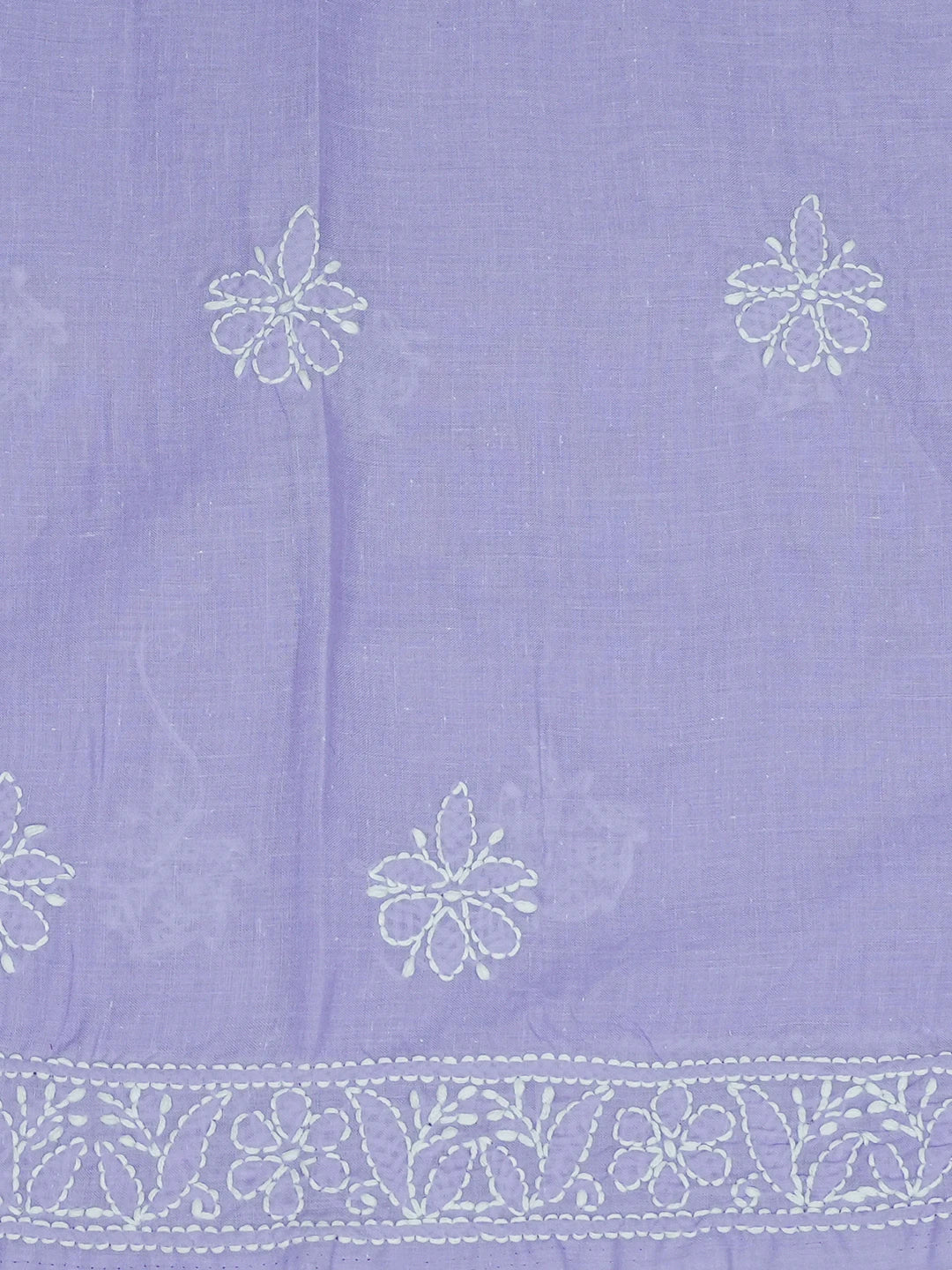 Ada Hand Embroidered Mauve Cotton Lucknowi Chikankari Unstitched Suit Piece 01A657305