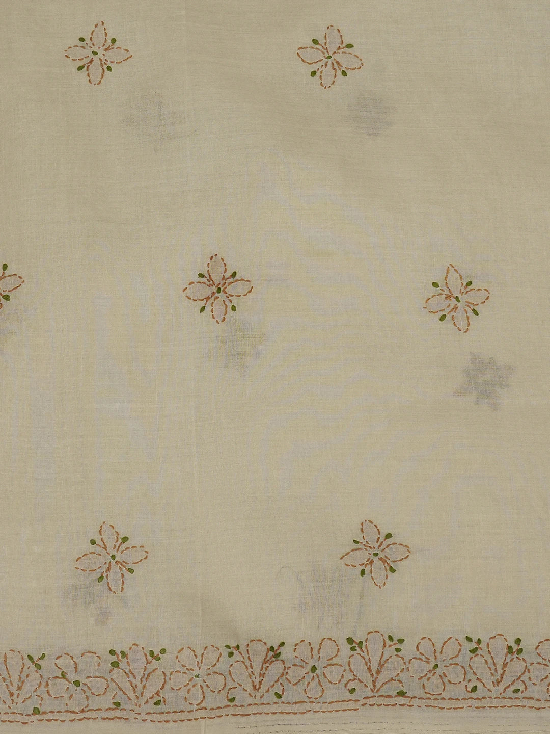 Ada Hand Embroidere Fawn Cotton Lucknowi Chikankari Unstitched Suit Piece d 01A644939