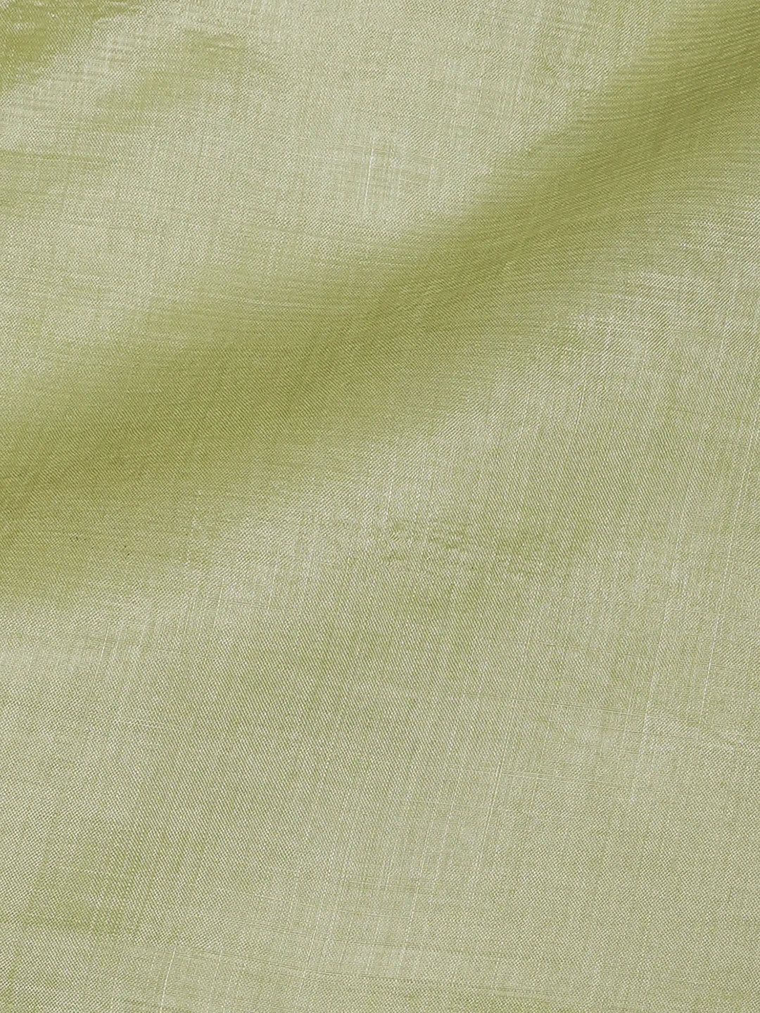 Ada Hand Embroidered Pistachio Green Silk Lucknowi Chikankari Men's Kurta Piece 01A658795