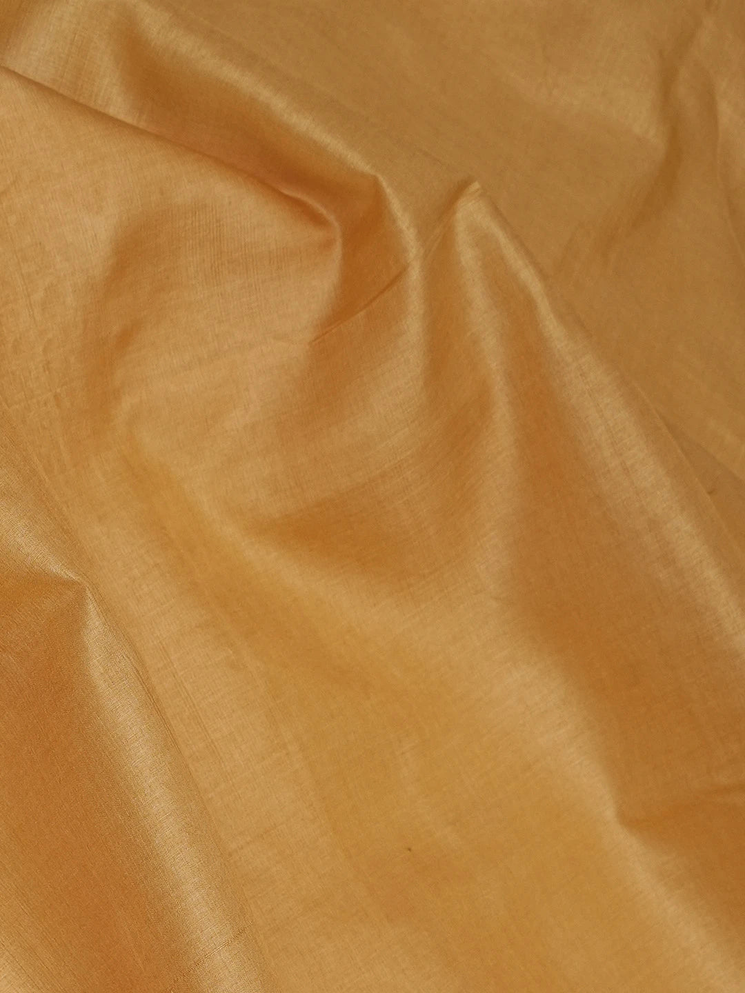 Ada Hand Embroidered Mustard Silk Lucknowi Chikankari Men's Kurta Piece 01A658773