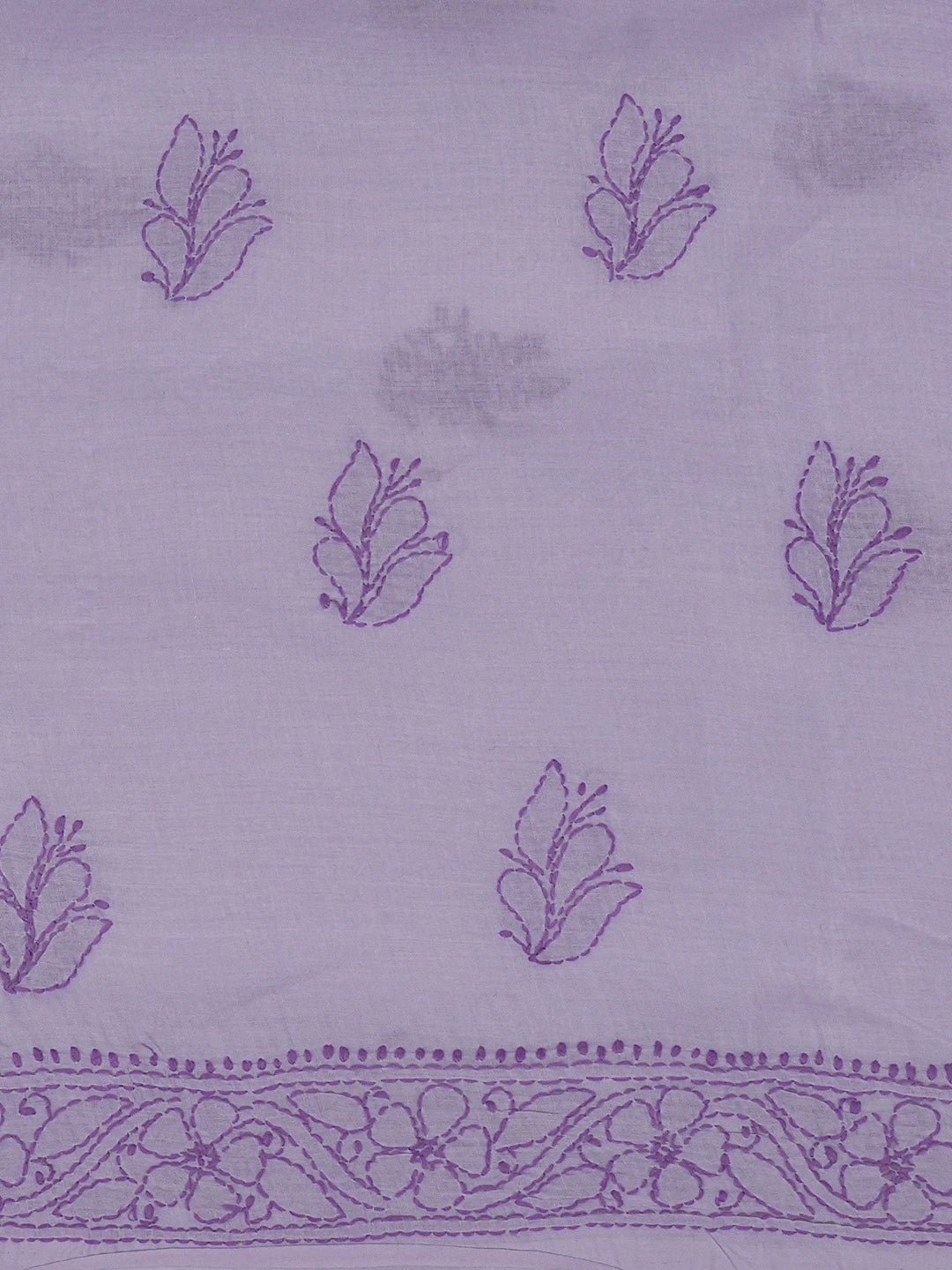 Ada Hand Embroidered Mauve Cotton Lucknowi Chikankari Unstitched Suit Piece 01A644605