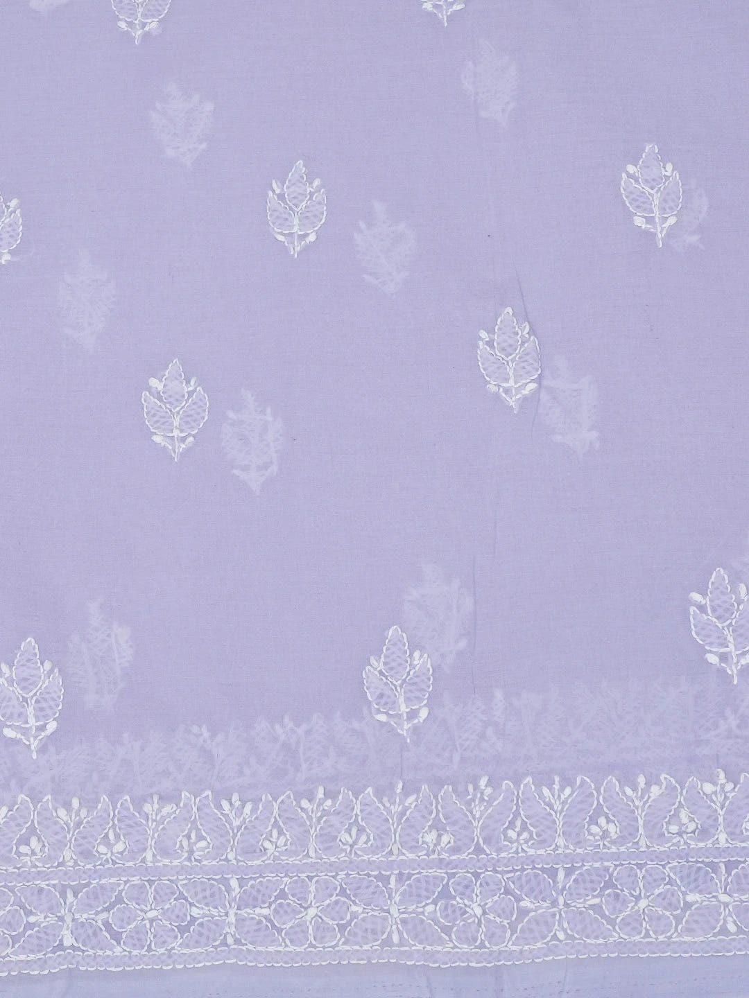 Ada Hand Embroidered Mauve Cotton Lucknowi Chikankari Unstitched Suit Piece 01A670260