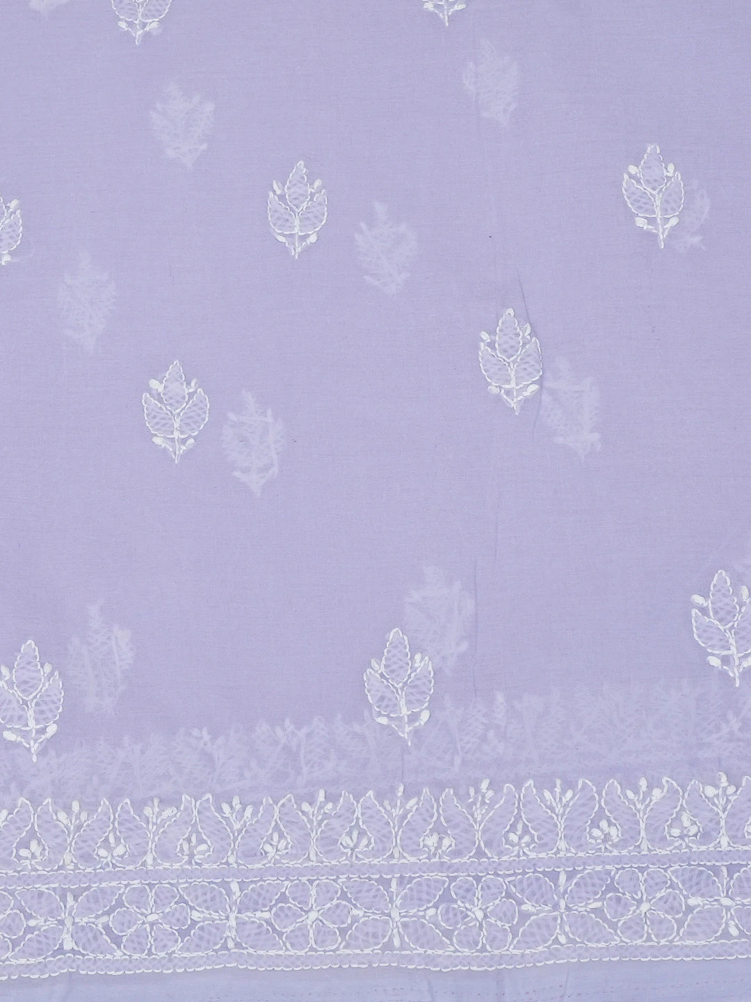 Ada Hand Embroidered Mauve Cotton Lucknowi Chikankari Unstitched Suit Piece 01A670260