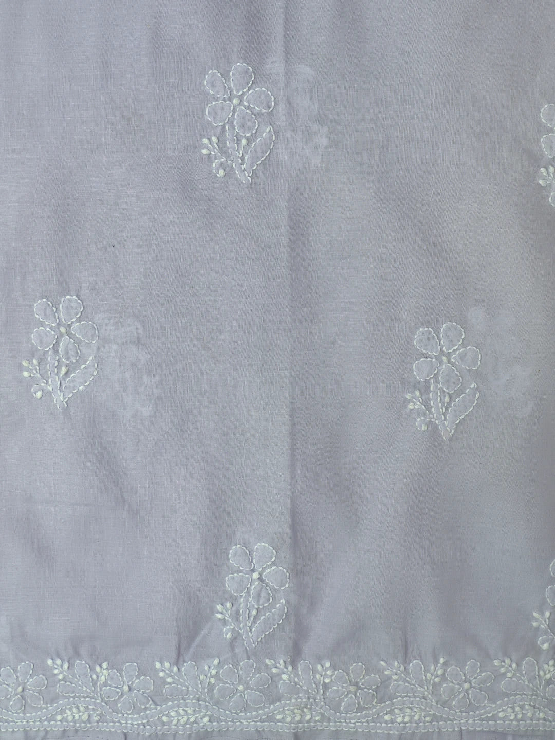 Ada Hand Embroidered Mauve Cotton Lucknowi Chikankari Unstitched Suit Piece 01A632216