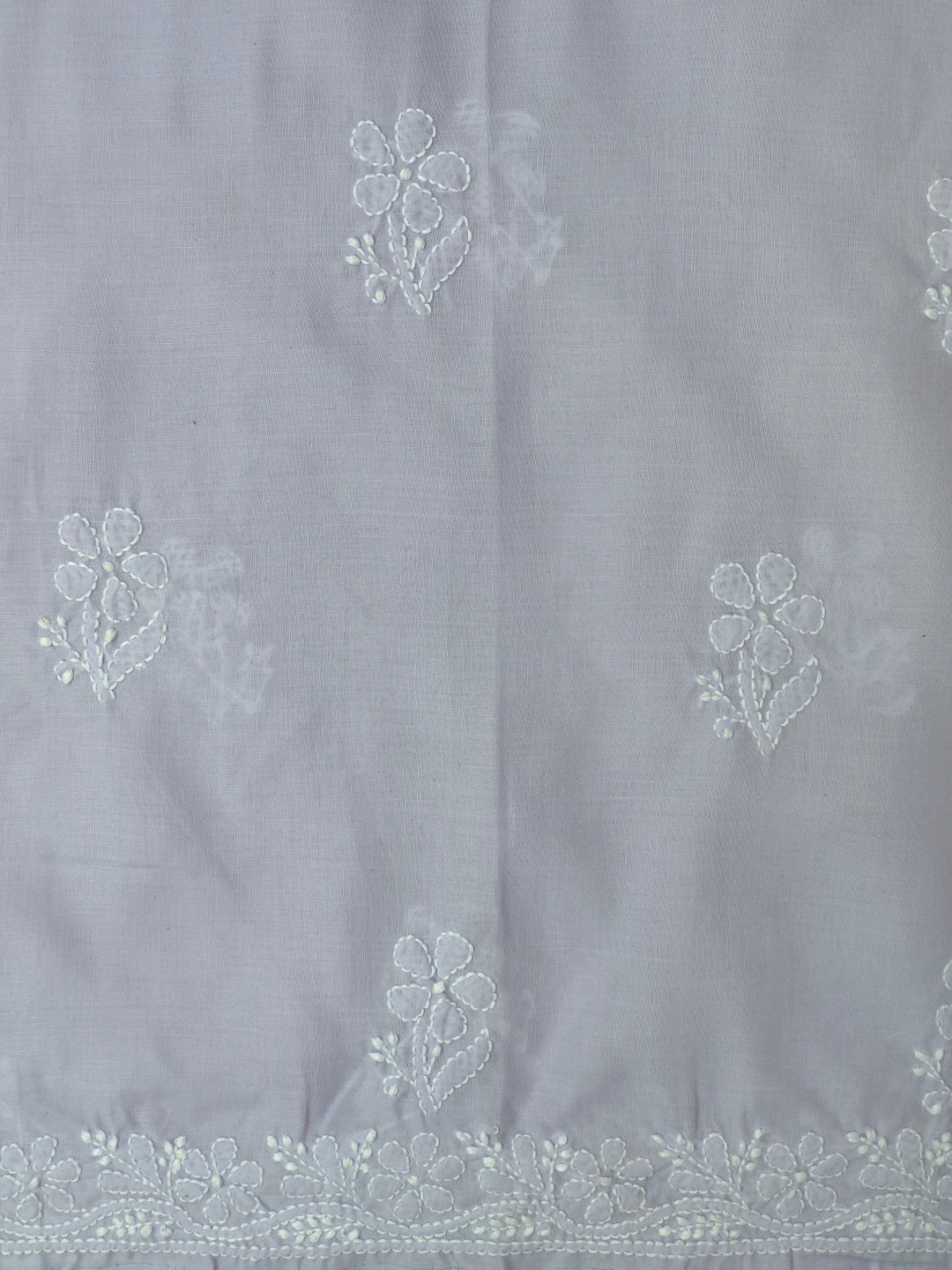 Ada Hand Embroidered Mauve Cotton Lucknowi Chikankari Unstitched Suit Piece 01A632216