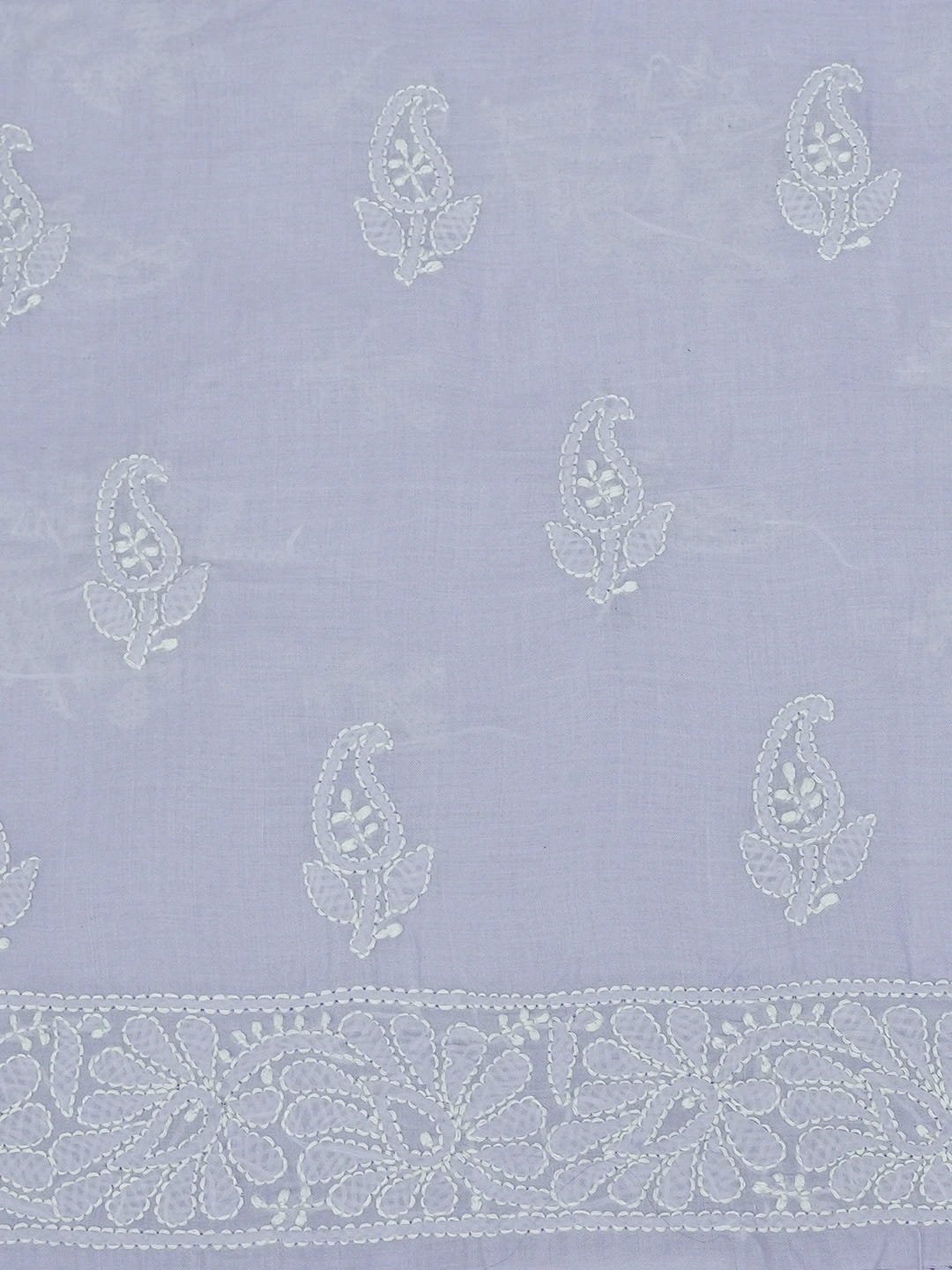 Ada Hand Embroidered Mauve Cotton Lucknowi Chikankari Unstitched Suit Piece 01A670777
