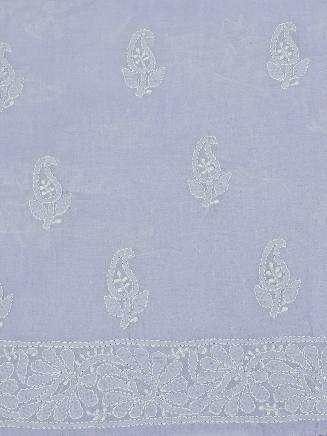 Ada Hand Embroidered Mauve Cotton Lucknowi Chikankari Unstitched Suit Piece 01A670777