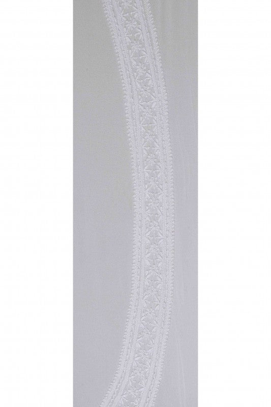 Ada Hand Embroidered White Pure Georgette Lucknowi Chikankari Unstitched Men's Kurta Piece A208586