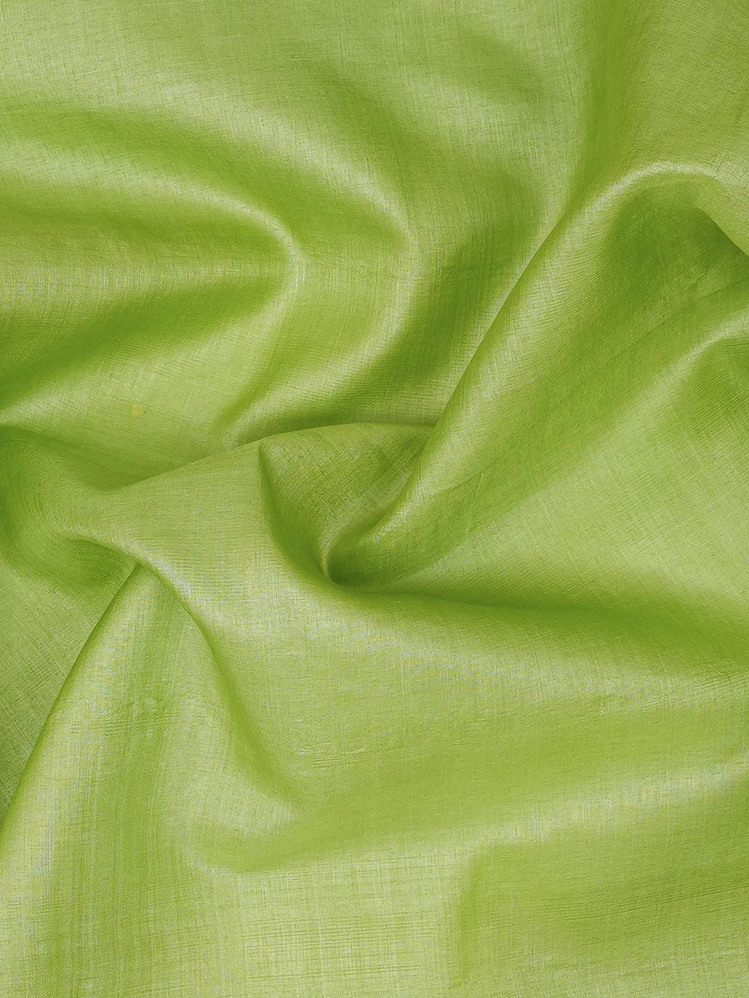 Ada Hand Embroidered Avocado Green Silk Lucknowi Chikankari Men's Kurta Piece 01A658758