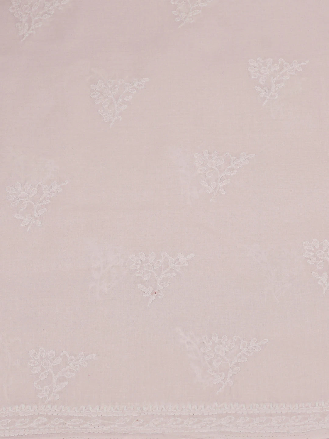 Ada Hand Embroidered Pink Cotton Lucknowi Chikankari Unstitched Suit Piece 01A676989