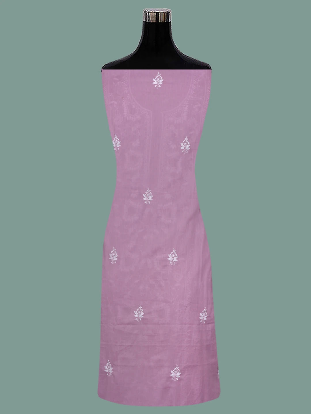 Ada Hand Embroidered Mauve Cotton Lucknowi Chikankari Unstitched Suit Piece 01A687369