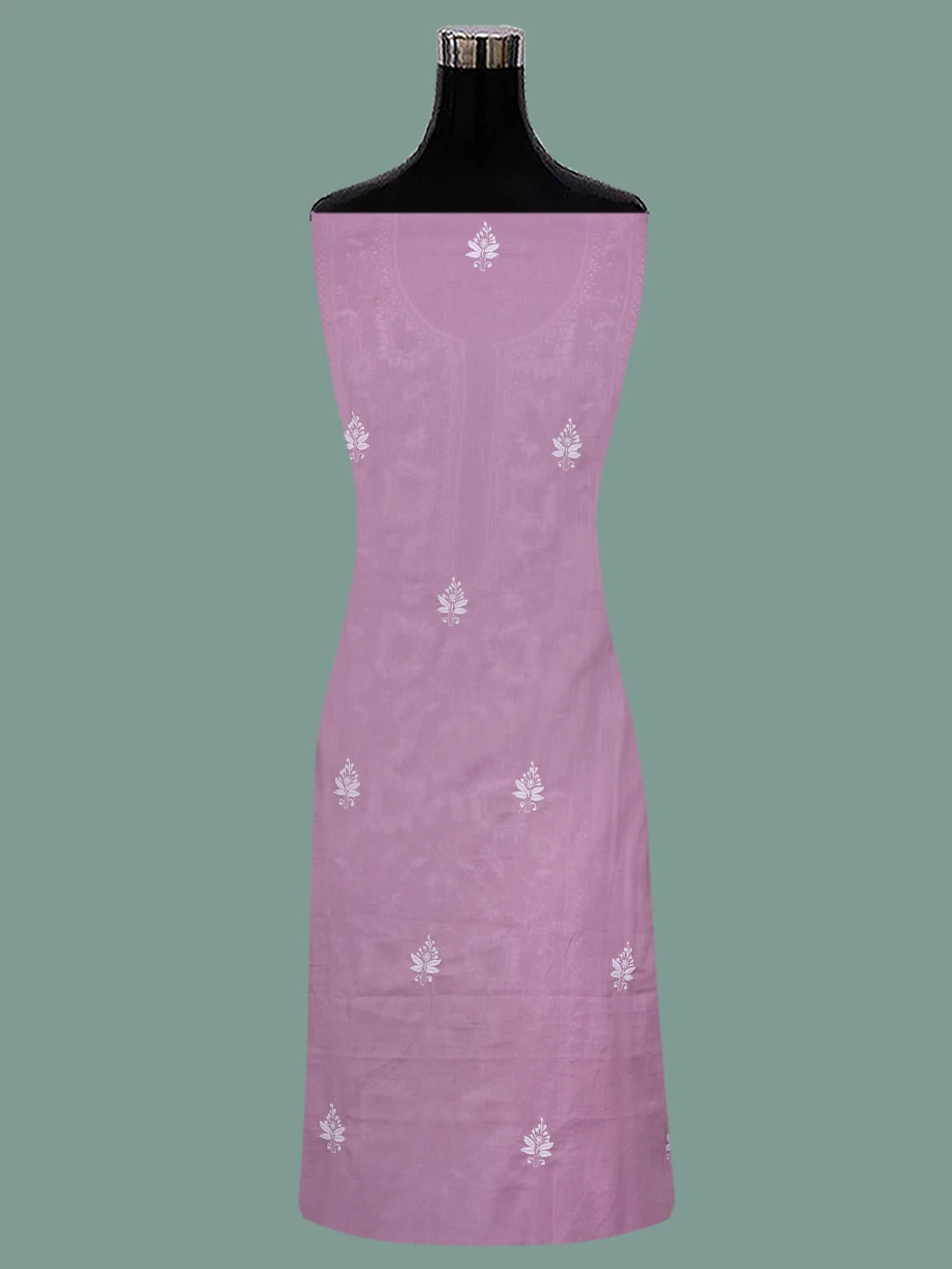Ada Hand Embroidered Mauve Cotton Lucknowi Chikankari Unstitched Suit Piece 01A687369
