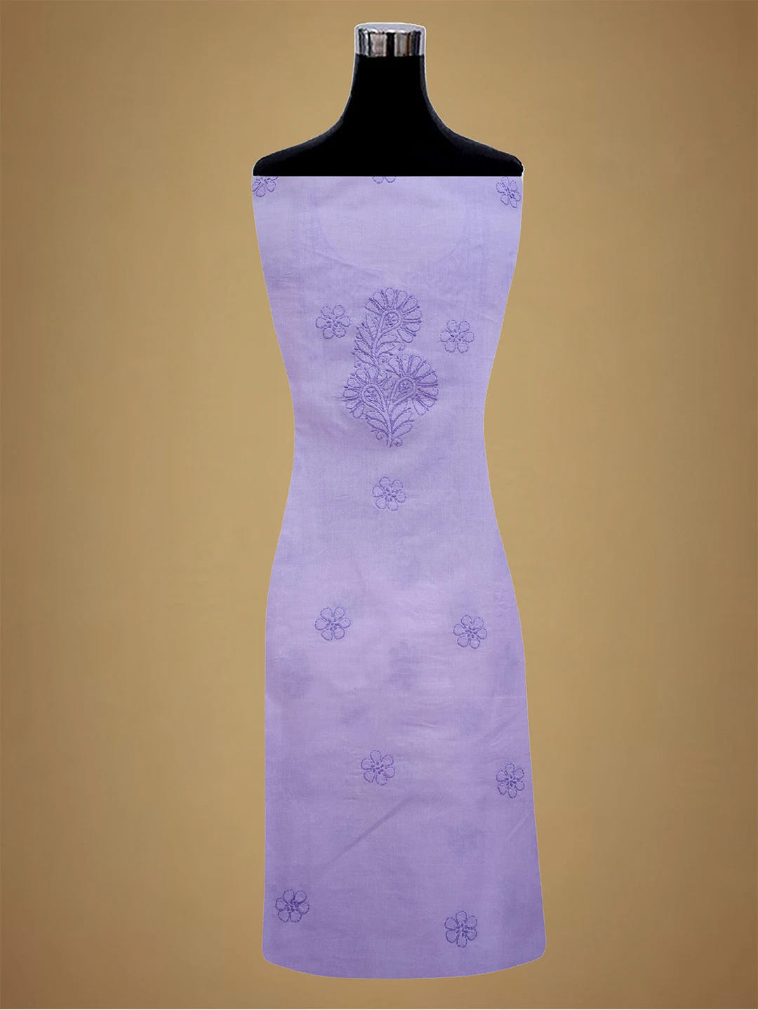 Ada Hand Embroidered Mauve Cotton Lucknowi Chikankari Unstitched Suit Piece 01A690660