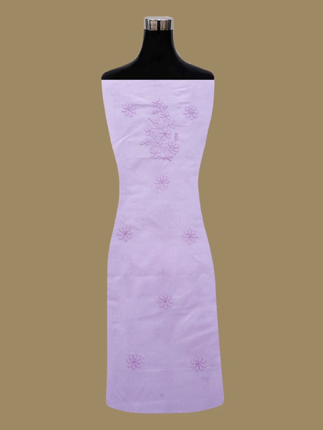 Ada Hand Embroidered Mauve Cotton Lucknowi Chikankari Unstitched Suit Piece 01A690662