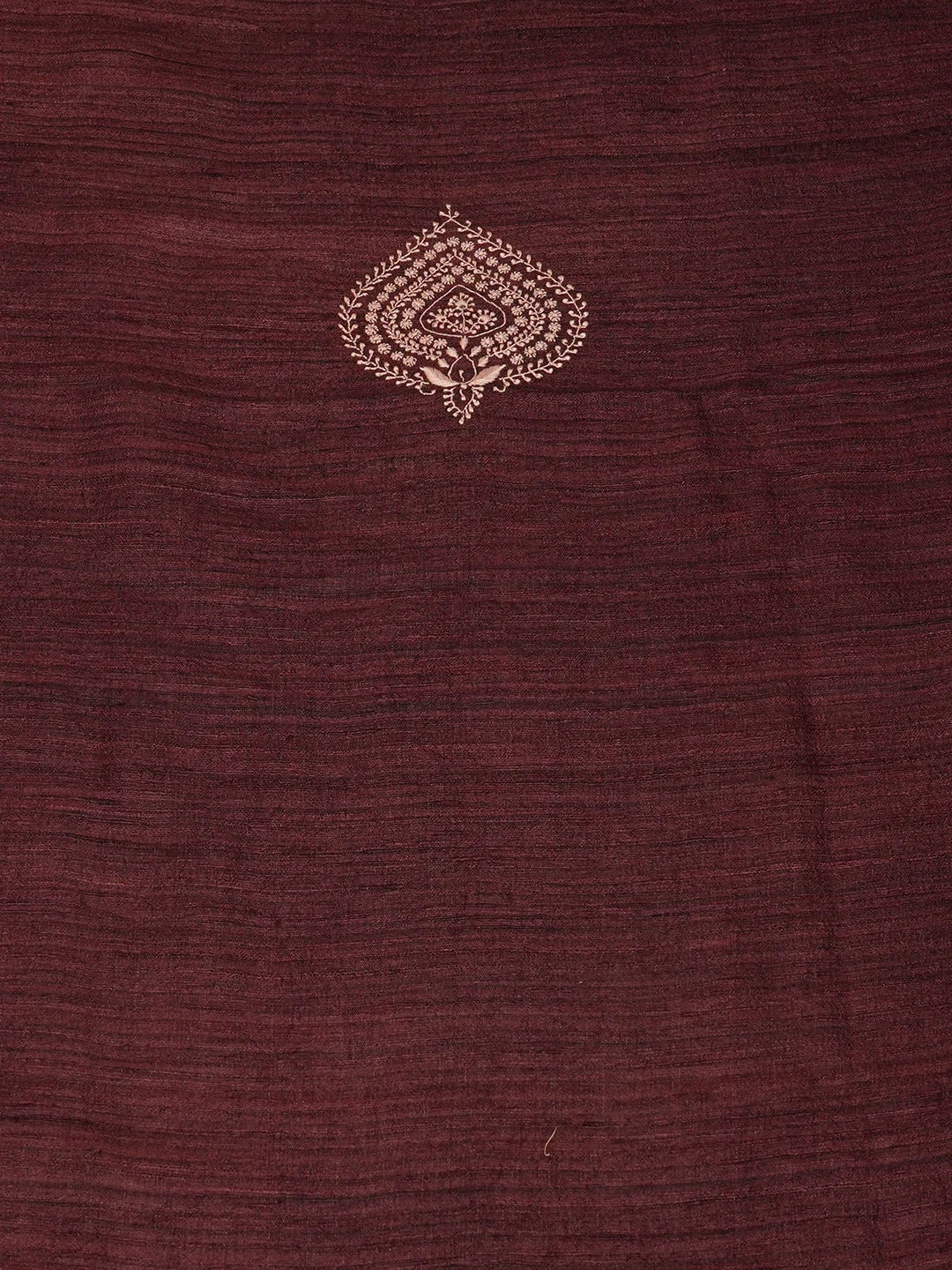 Ada Hand Embroidered Maroon Silk Lucknowi Chikankari Unstitched Men's Kurta Piece 01A584589
