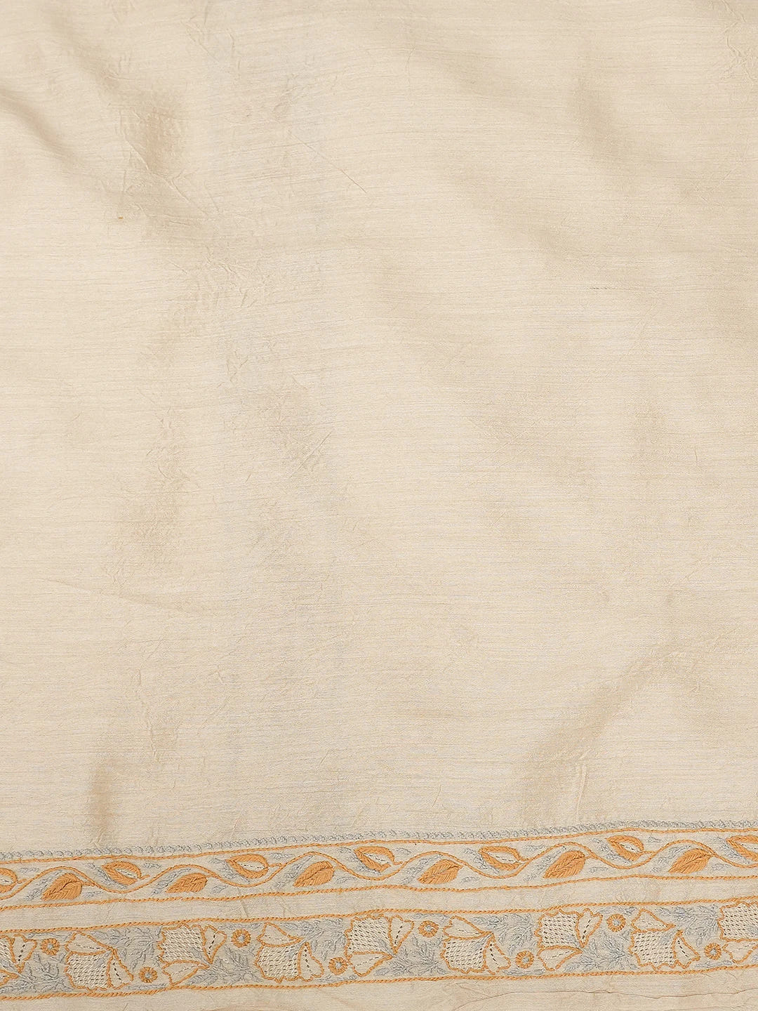 Ada Hand Embroidered Fawn Moonga Silk Lucknowi Chikankari Unstitched Men's Kurta Piece 01A561298
