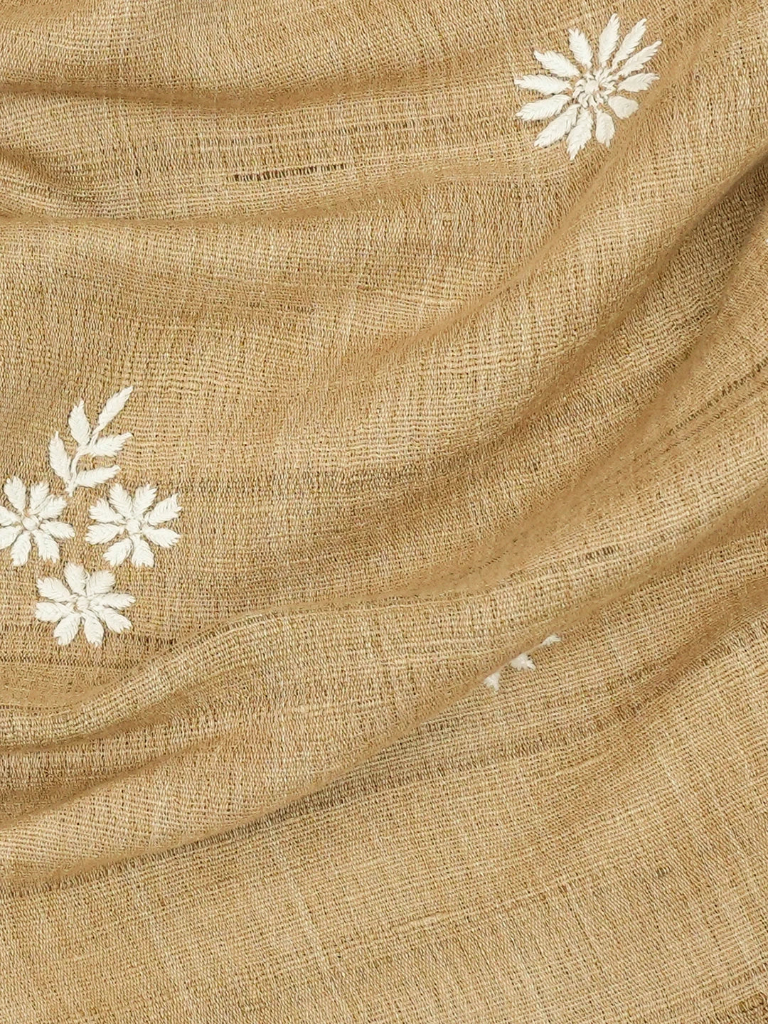Ada Hand Embroidered Chamoisee Brown Kota Lucknowi Chikankari Unstitched Men's Kurta Piece 01A376378