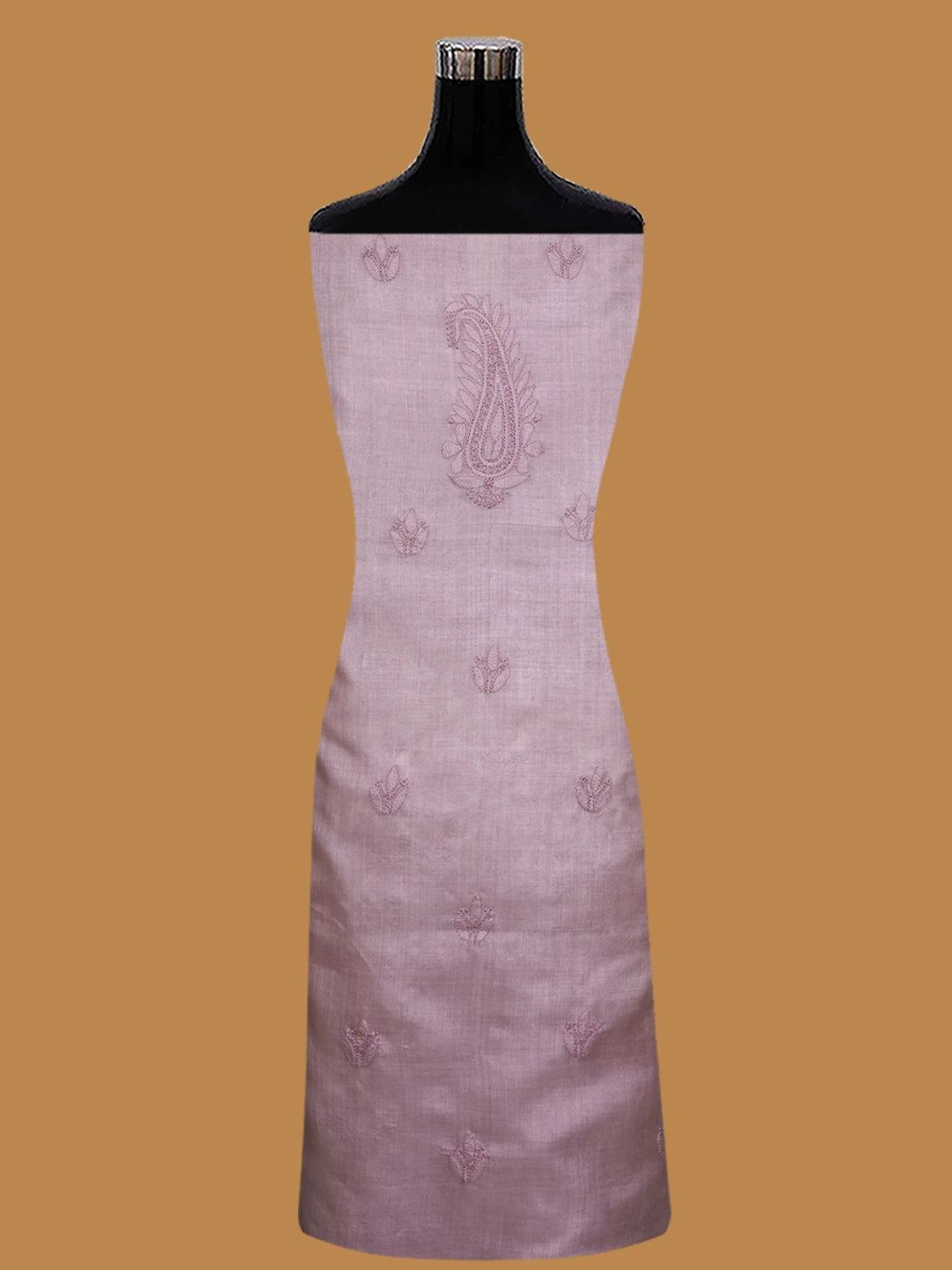 Ada Hand Embroidered Lavender Silk Lucknowi Chikankari Unstitched Suit Piece 01A702979