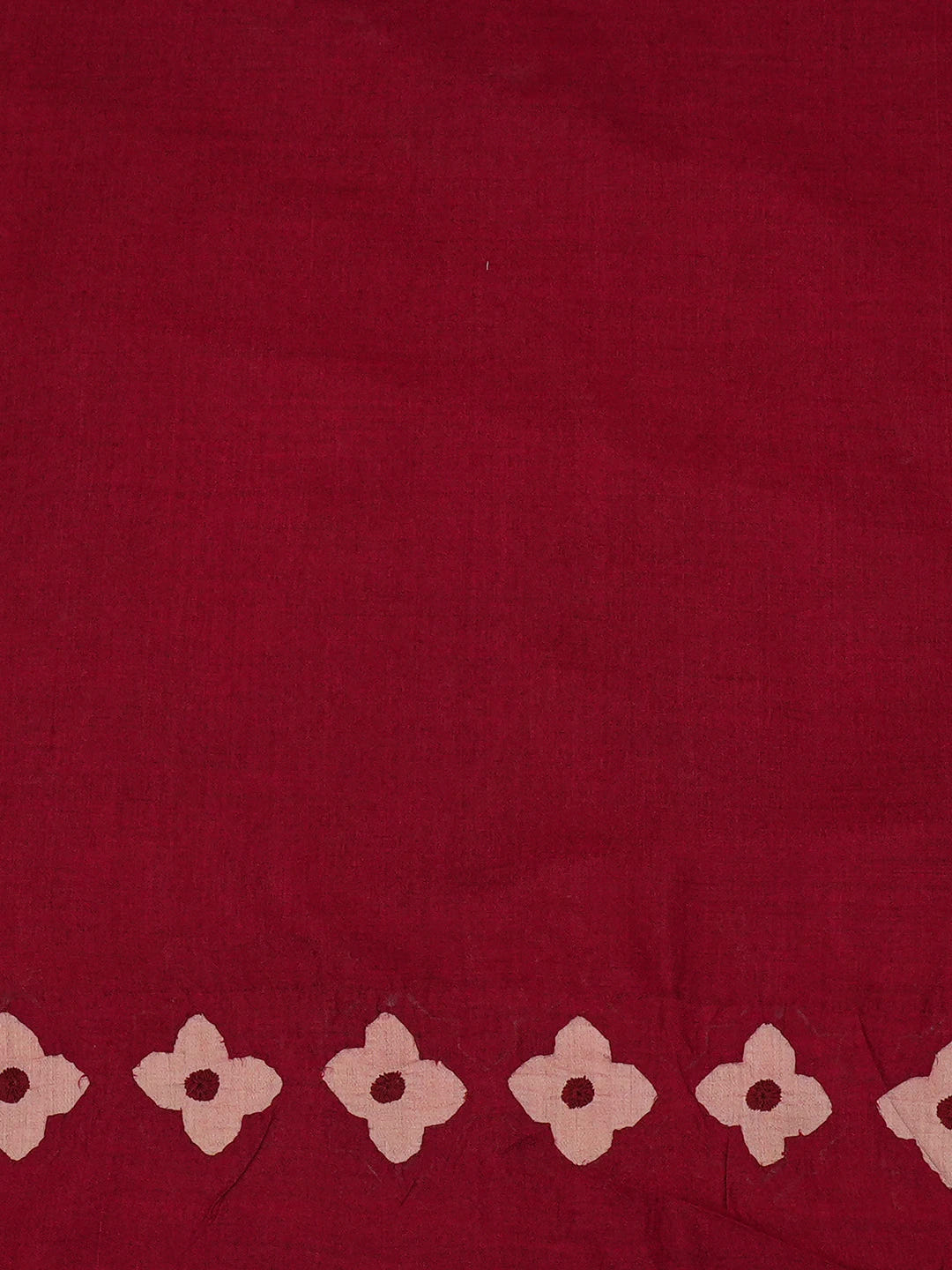 Ada Hand Embroidered Maroon Silk Lucknowi Chikankari Unstitched Men's Kurta Piece 01A76740