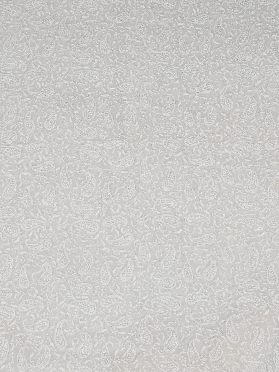 Ada Hand Embroidered Oyster White Pure Georgette Lucknowi Chikankari Unstitched Men's Kurta Piece A578476