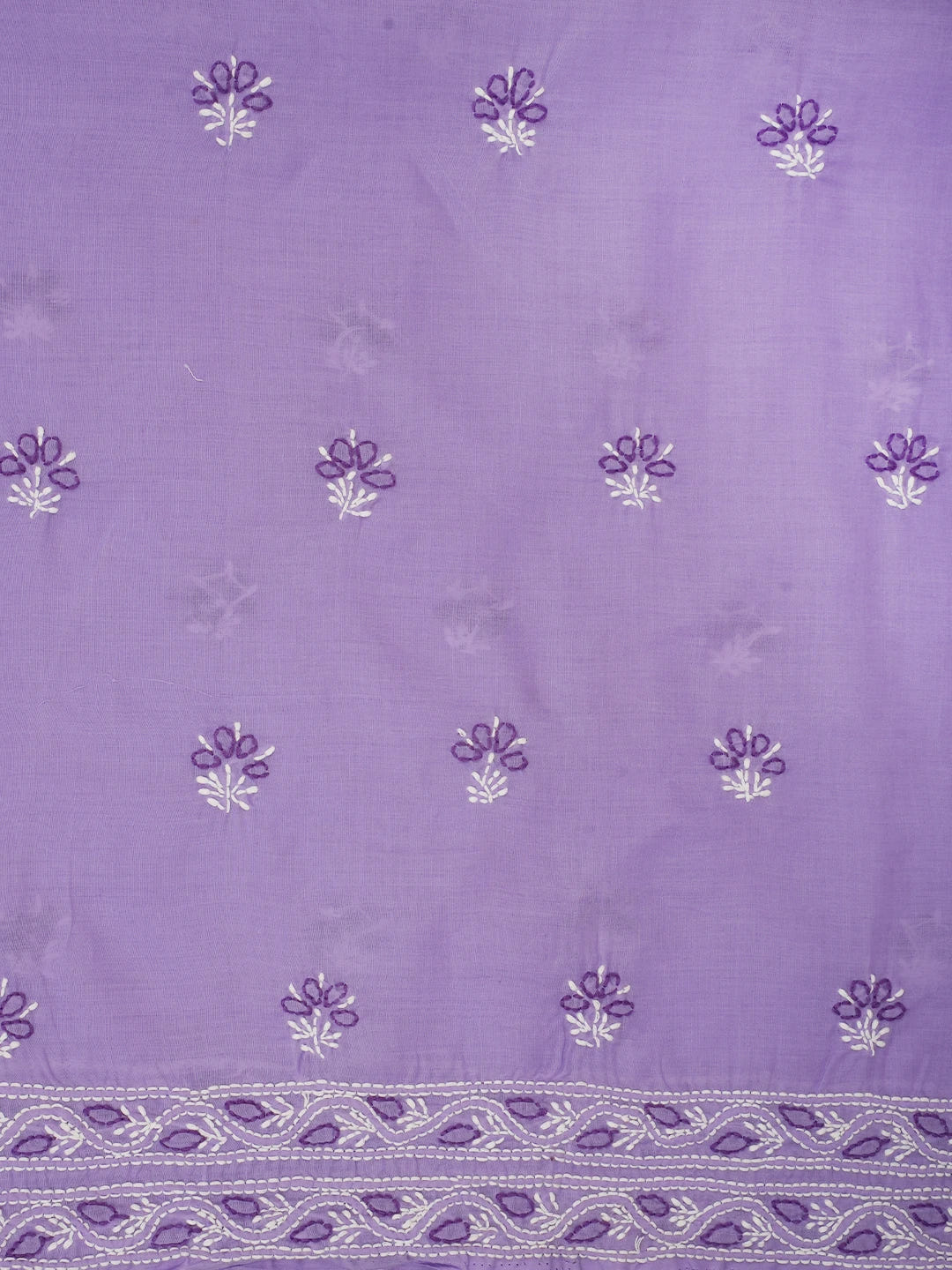 Ada Hand Embroidered Mauve Cotton Lucknowi Chikankari Unstitched Suit Piece 01A705372