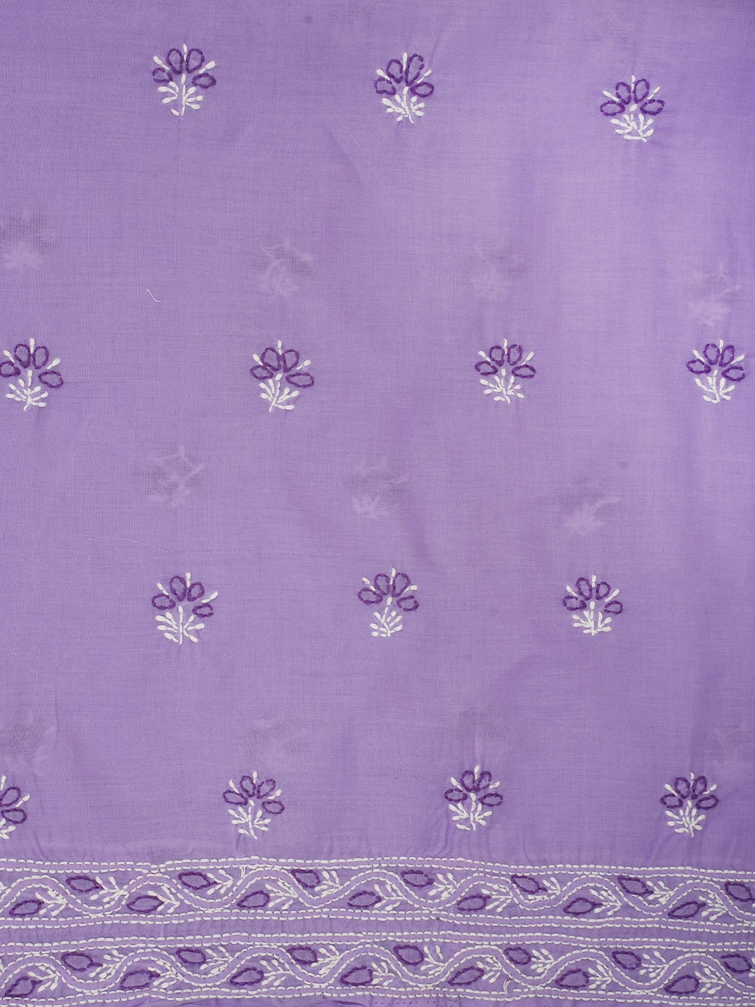 Ada Hand Embroidered Mauve Cotton Lucknowi Chikankari Unstitched Suit Piece 01A705372