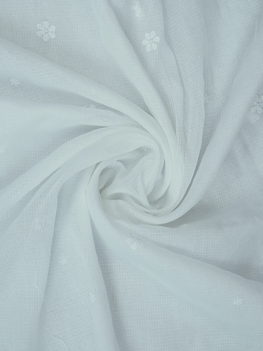 Ada Hand Embroidered White Kota Lucknowi Chikankari Dupatta 01A704442